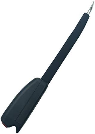 1pc Black Seat Belt Extender, 10 inch Seatbelt Extender, Car Buckle Extender with 7/8 Inch Metal Tongue, Safety Belt Extension Accessory for Most Car