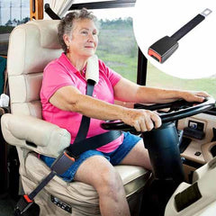 1pc Black Seat Belt Extender, 10 inch Seatbelt Extender, Car Buckle Extender with 7/8 Inch Metal Tongue, Safety Belt Extension Accessory for Most Car