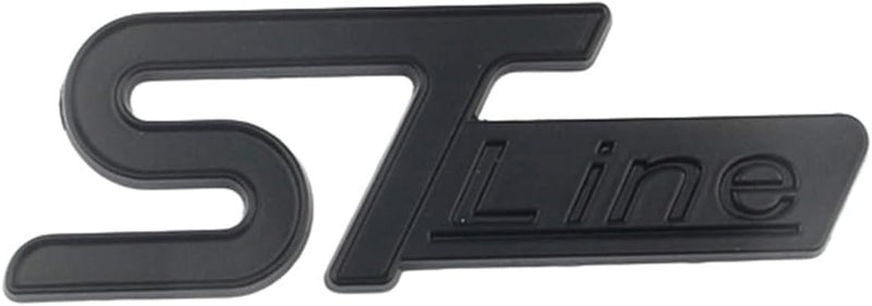 1pc ST Line 3D Metal Emblem Badge Stickers For Car Truck Bike