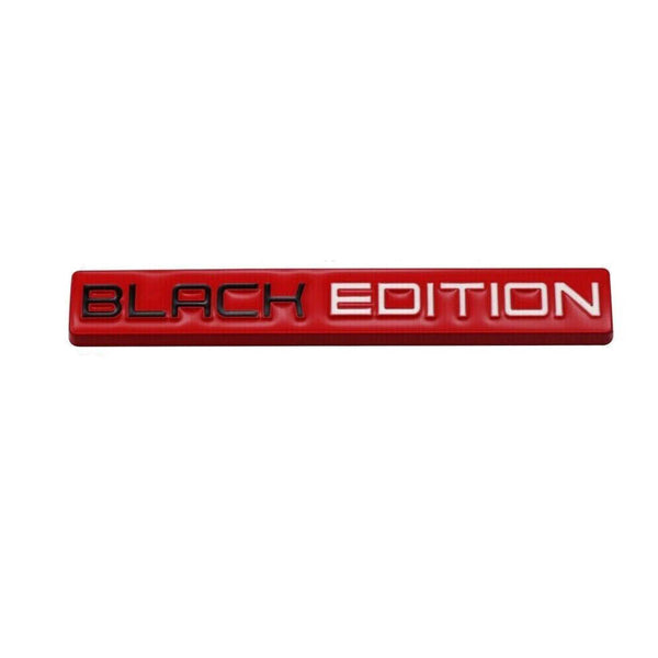 1pc BLACK White EDITION 3D Metal Emblem Badge Stickers For Car Truck Bike