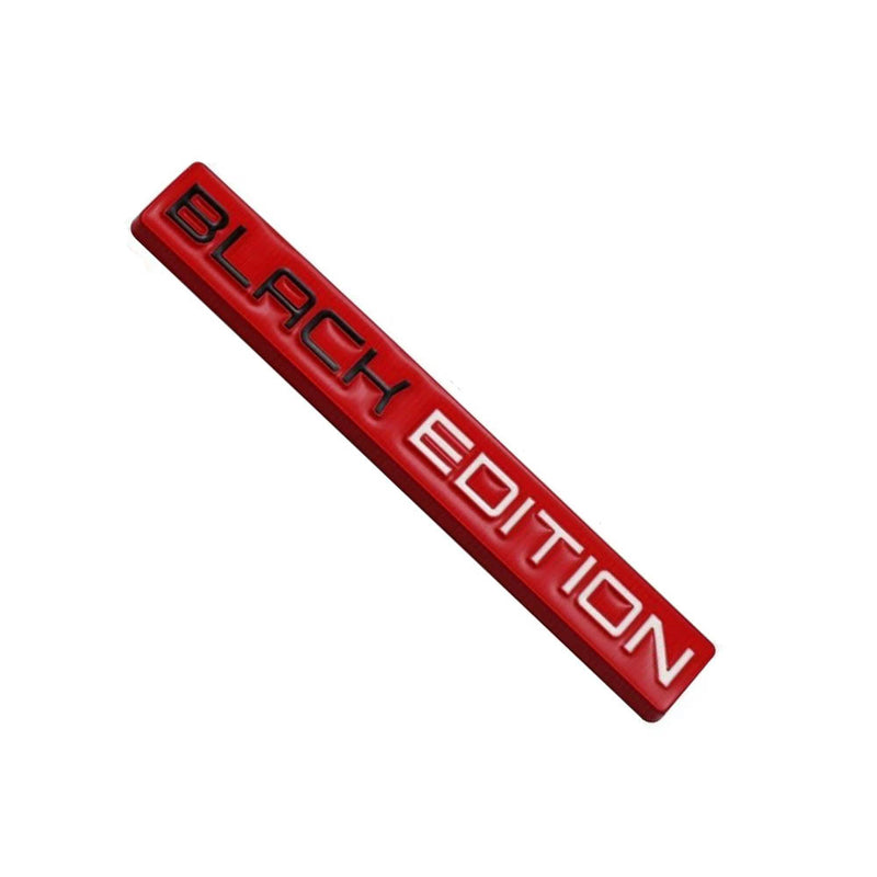 1pc BLACK White EDITION 3D Metal Emblem Badge Stickers For Car Truck Bike