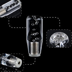 1pc Bubble Crystal Car Gear Shift Knob Manual Gear Stick Lever Knob