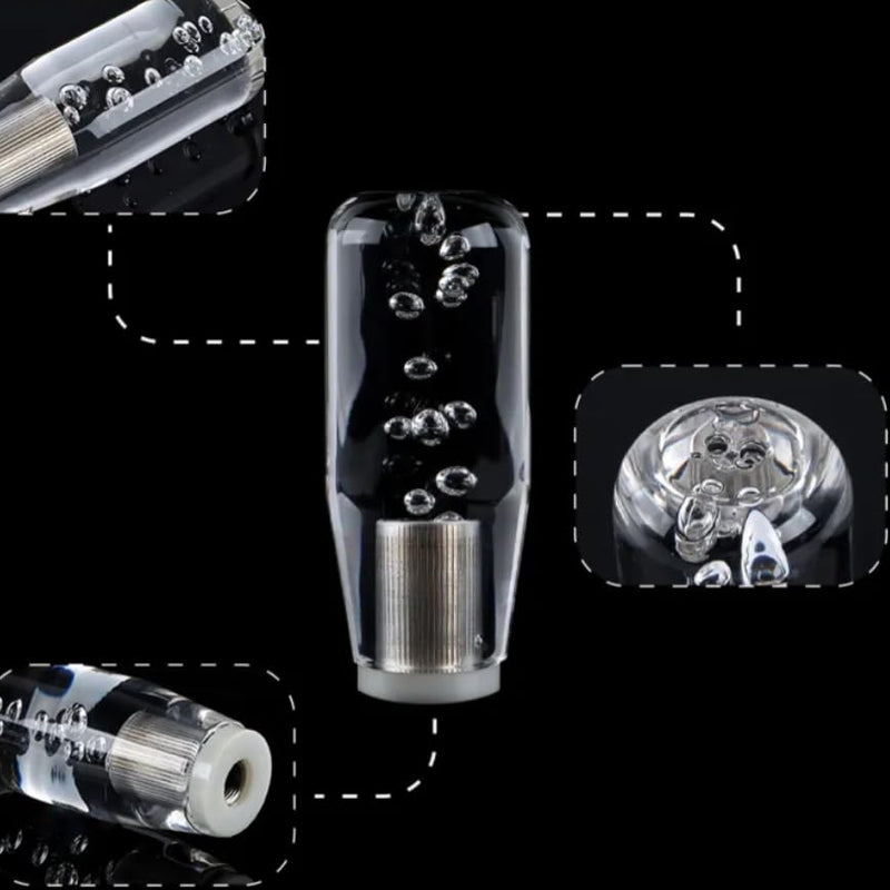 1pc Bubble Crystal Car Gear Shift Knob Manual Gear Stick Lever Knob