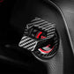 1pc Car Aluminum Engine Start Stop Engine Push Button Protection Cover Trim Sticker