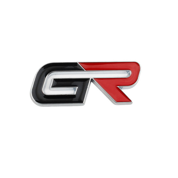 1pc Chrome GR 3D Metal Emblem Badge Stickers For Car Truck Bike