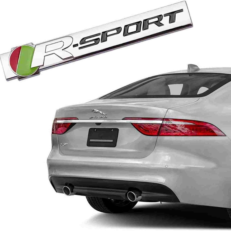 1pc Chrome R Sport 3D Metal Emblem Badge Stickers For Car Truck Bike