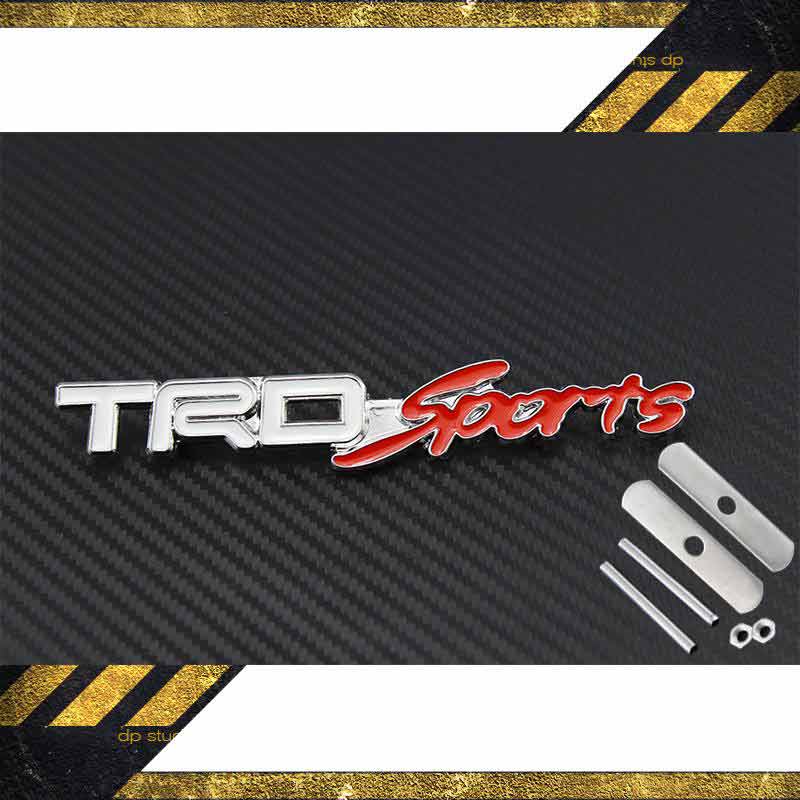1pc Front Grill TRD SPORTS 3D Car Emblem Tuning Metal Logo Badge