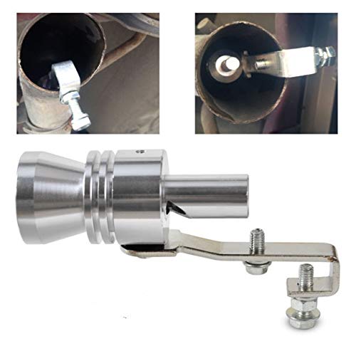 1pc Medium Universal Turbo Sound Noise Exhaust Muffler Pipe Whistle Fake Blow off valve BOV Simulator Whistler