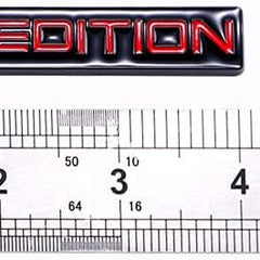 1pc Red BLACK EDITION 3D Metal Emblem Badge Stickers For Car Truck Bike