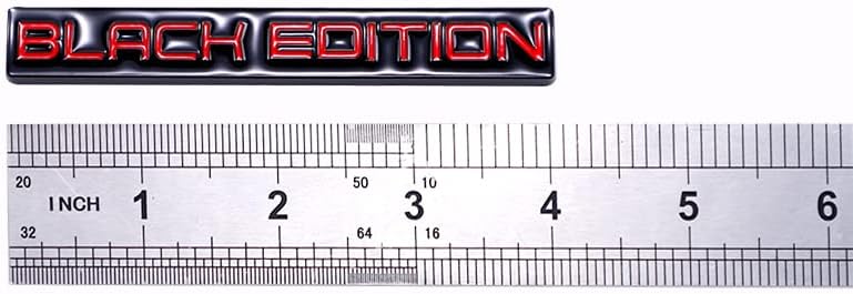 1pc Red BLACK EDITION 3D Metal Emblem Badge Stickers For Car Truck Bike