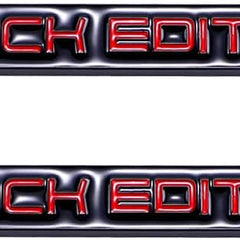 1pc Red BLACK EDITION 3D Metal Emblem Badge Stickers For Car Truck Bike