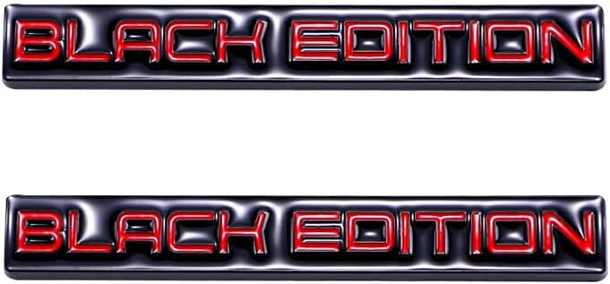 1pc Red BLACK EDITION 3D Metal Emblem Badge Stickers For Car Truck Bike