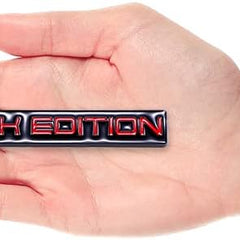 1pc Red BLACK EDITION 3D Metal Emblem Badge Stickers For Car Truck Bike