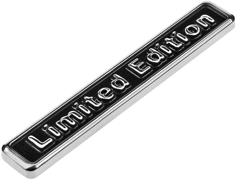 1pc Small Black 3D Metal Limited Edition Badge Emblem Sticker Decal for All Car Bike SUV (6.4 x 1cm)