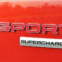 1pcs Chrome Black SUPERCHARGED 3D Metal Car Sticker Emblem Badge Car Bike Decorative