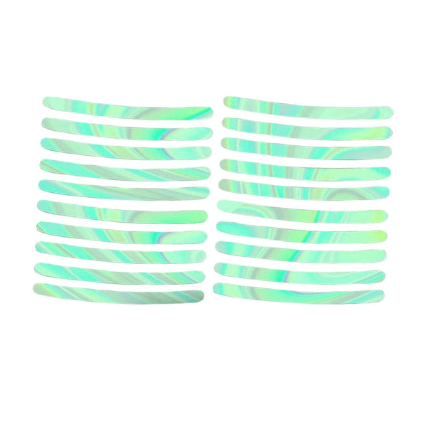 20 Pcs Mix Color Car Wheel Reflective Rim Stickers Luminous Safety Strips For Cars & Bikes