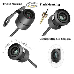 2 in 1 Flush Bracket Car Rear View Reversing Waterproof Parking Camera 145 Degrees