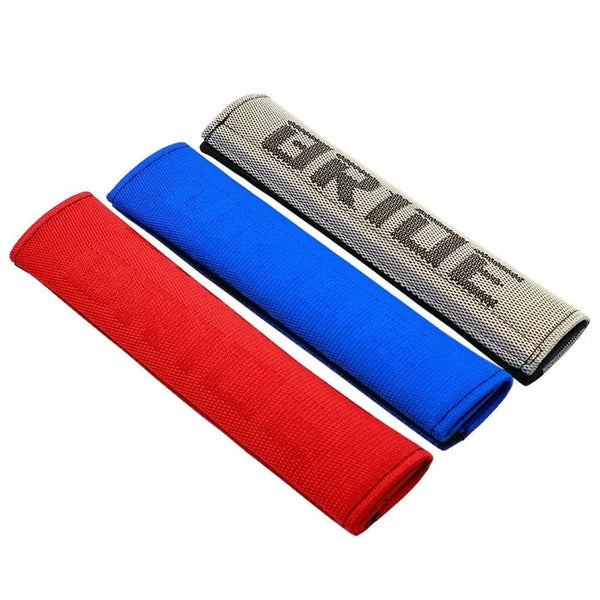 2 Pcs Car JDM Seat Belt Cover Shoulder Pads BRID Racing Seat Material Fabric Gradation