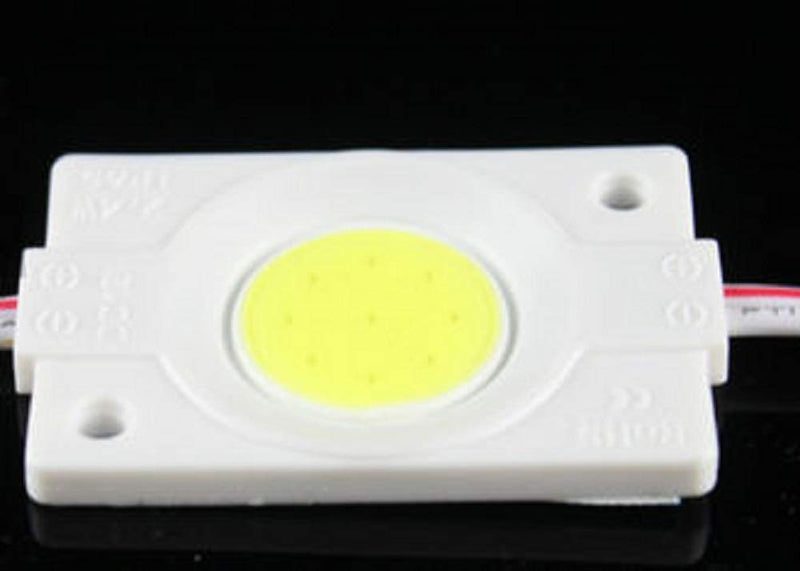 10pcs Blue 2.4W Injection COB LED Module 6000-6500K DC12V