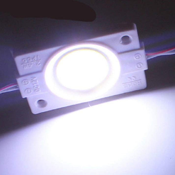 10pcs White 2.4W Injection COB LED Module 6000-6500K DC12V