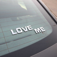 200 pcs Car Auto 3D Emblem Badge Decals Chrome Letters Stickers