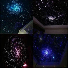 200pcs 12W Fiber Optic Light Kit Car Roof Ceiling Star Lamps Remote & Mobile App Control