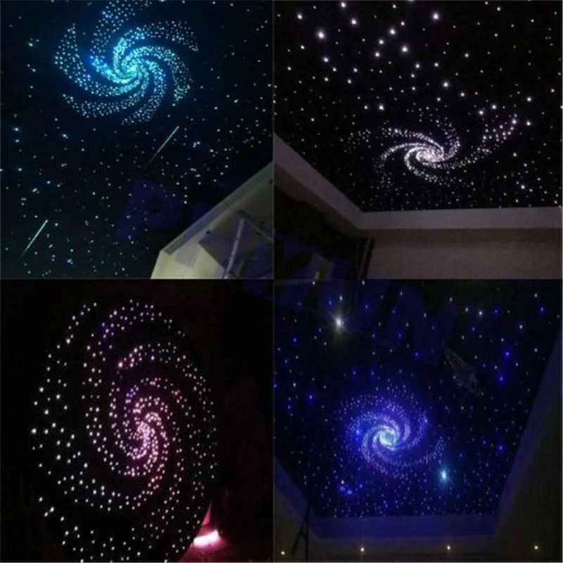 200pcs 12W Fiber Optic Light Kit Car Roof Ceiling Star Lamps Remote & Mobile App Control