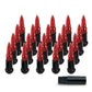 20pcs 12x1.25 / 1.5 Forged Steel Lug Nuts Extended Bullet Design 89mm True Spike