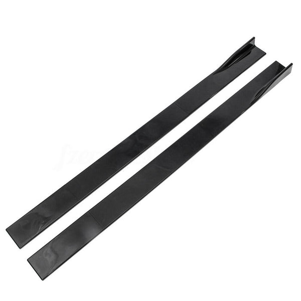 2.2m Universal Side Skirt Extensions Car Side Skirts Winglet Splitters Lip For All Cars (Set Of 6pcs)