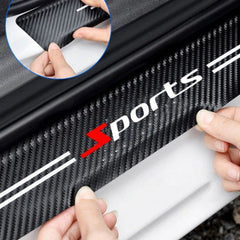 Universal Carbon Color Sport Car Rear Trunk Protector Corner Trim Sticker