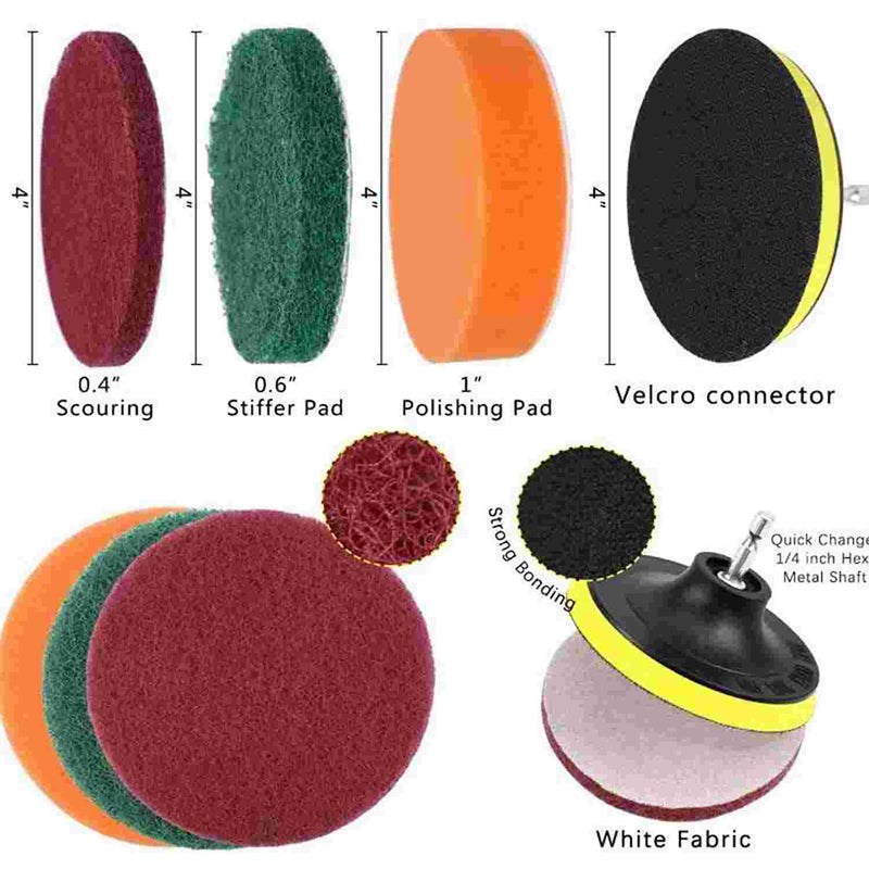 26 PCS Car Detailing Brush Kit Brush Set for Wheel, Exterior Interior Car Cleaning Set (Scrub Pads, Sponges, Detailing Brushes, Washing Mitt, Air Vent Brush, Cleaning Cloth)