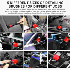 26 PCS Car Detailing Brush Kit Brush Set for Wheel, Exterior Interior Car Cleaning Set (Scrub Pads, Sponges, Detailing Brushes, Washing Mitt, Air Vent Brush, Cleaning Cloth)