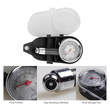 Universal Car & Bike Easy To Read Portable Digital Tire High Precision Air Pressure Gauge Meter