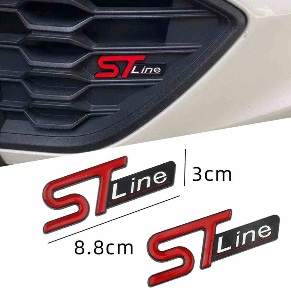 Red ST White Line