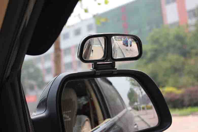 2pcs 3R-028 Car Rear View Blind Spot Parking Mirror Adjustable 360 Degree Wide Angle, Rear View Mirror Mounted Type
