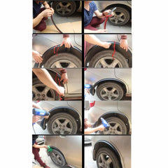 2pcs 57cm CARBON FIBER FENDER FLARES WHEEL LIP BODY KIT FOR UNIVERSAL CAR AUTO