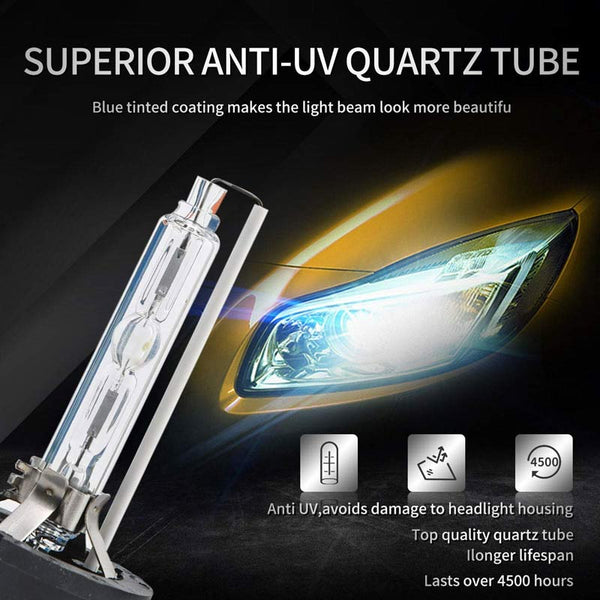 2pcs D1S HID Bulbs 35W 6000K Diamond White Xenon HID Headlight Bulb