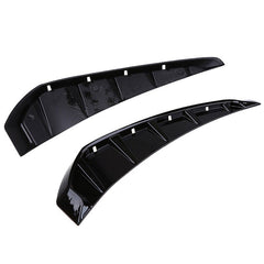 2pcs Glossy Black Car Side Fender Vent Air Wing Cover Trim (A-104)