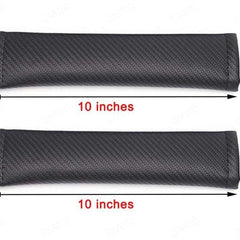 2Pcs RALLI Carbon Fiber Embroidery Car Seat Belt Cover Safety Shoulder Pads