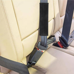 2Pcs RALLI Carbon Fiber Embroidery Car Seat Belt Cover Safety Shoulder Pads