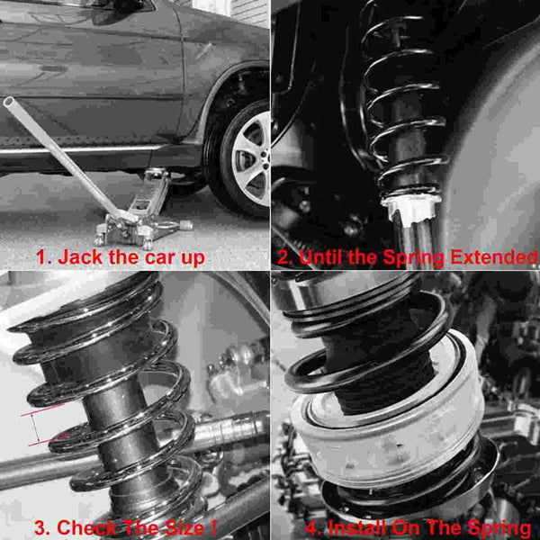 2pcs Transparent Color Car Shock Absorber Spring Bumper Power Auto Buffers Springs Bumpers Cushion