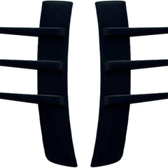 2Pcs Universal Car Spoiler Canards Kit Front Bumper Splitter, Anti-Collision Fender Side Vents Stickers