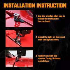 2PCS Universal Pillar Hood Led Work Light bar Mount Bracket Clamp Holder Offroad