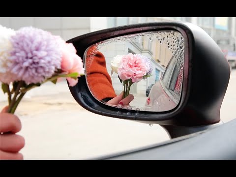 2pcs Universal Rear-View Mirror Waterproof Anti Fog Rainproof Anti-Water Protective Film Sticker for Car