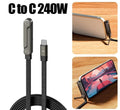 2 In 1  240W USB C Fast Charging Cable With Built In Invisible Stand For Mobile