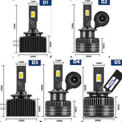 2X 55W LED Headlight Bulbs Replace D3S HID Xenon Conversion Kit For Car