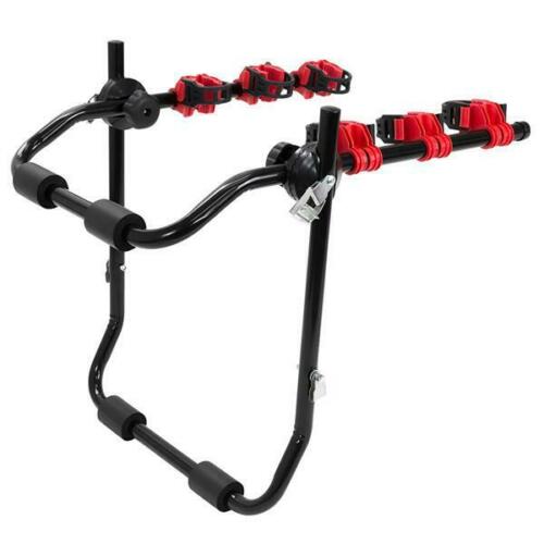 3 Bike Bicycle Cycle Deluxe Rear Mount Car Rack Carrier Universal Fitting Saloon Hatchback SUV