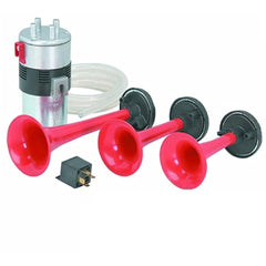 3 Pipe The Godfather Stebel Air Pressure Musical & Plain Sound Horn For Bikes & Cars (Made In Italy)