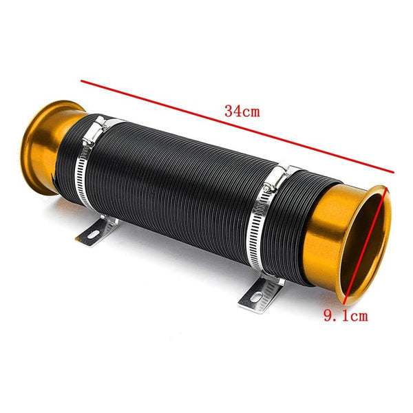 3'' Universal Car Cold Air Intake Feed Flexible Duct Pipe Inlet Hose Tube Duct (Assorted Color)