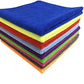 30x75cms  400 GSM Microfiber Cloth Multi-Color Thick Lint & Streak Free Multipurpose Cloths For Car Bike Cleaning Polishing Washing & Detailing
